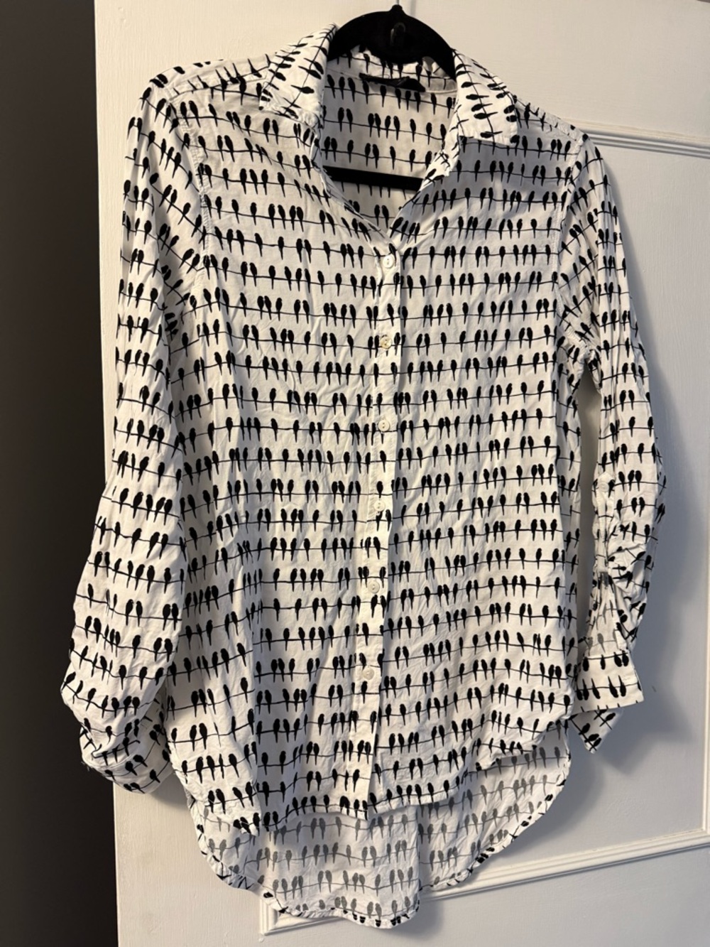 Jane + Delancey Whimsical bird button up